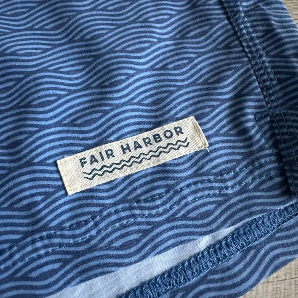 Fair Harbor Blue Waves Nautilus Boardshorts 30